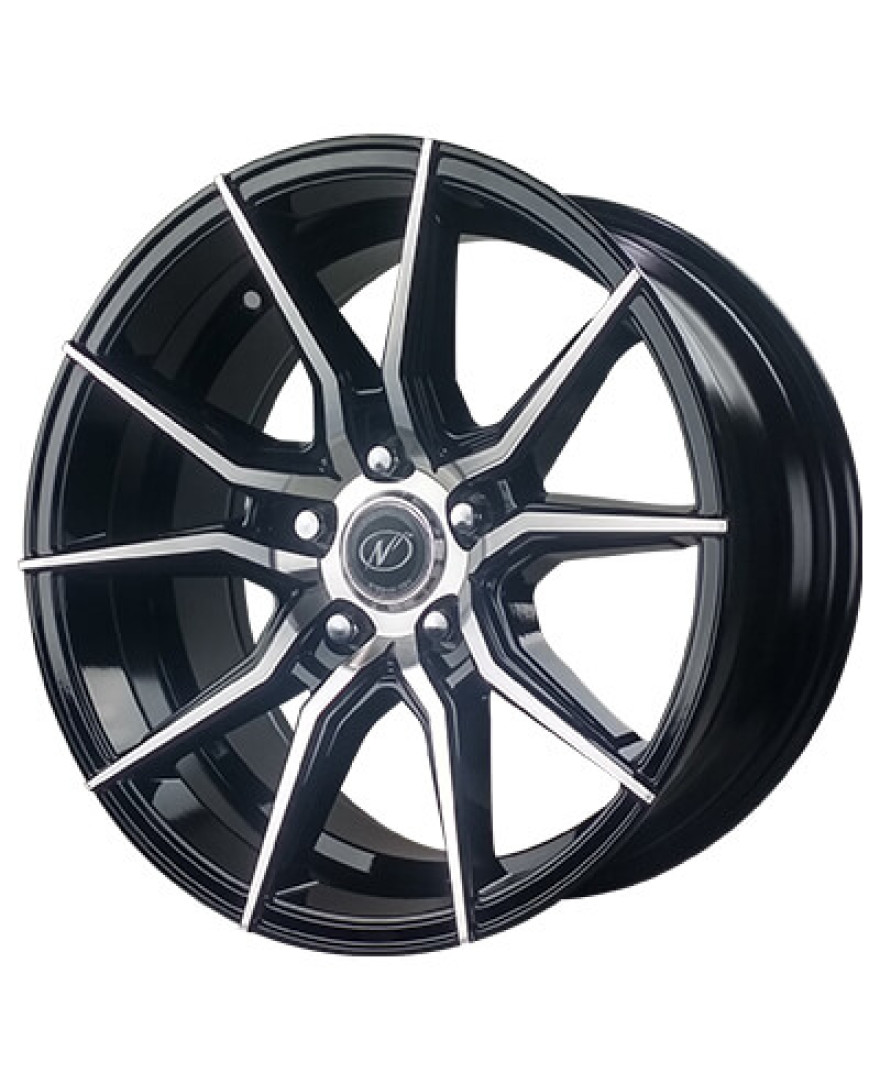 Drive in Black Machined finish. The Size of alloy wheel is 17x8 inch and the PCD is 5x139.7(SET OF 4)